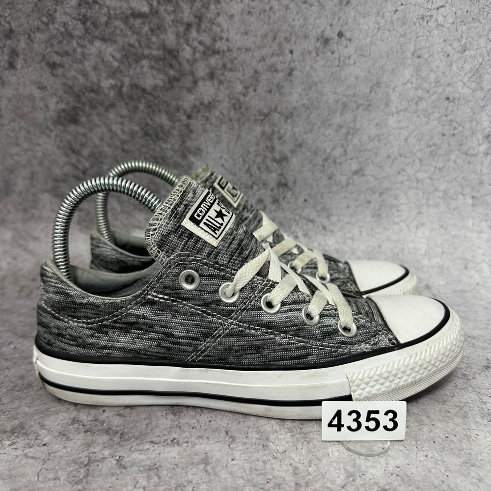 Converse Chuck Taylor All Star Madison Womens 6 Gray Space Dye Knit Low